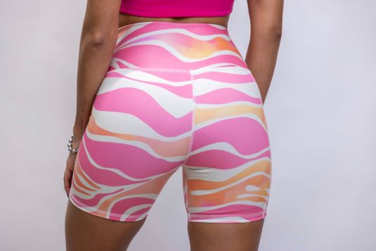 Pink Stripes Short